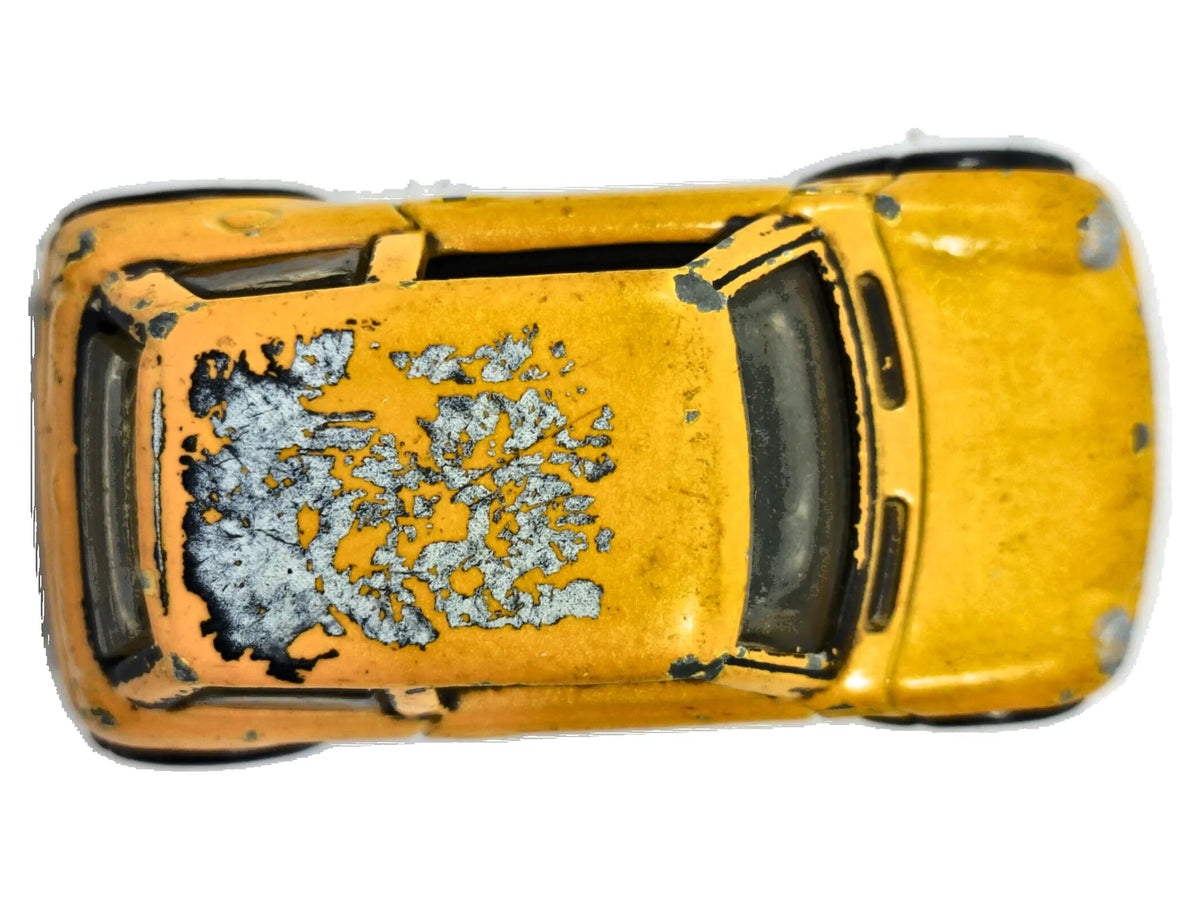 Mini Cooper Hot Wheels 2001 1:64 Luzak Żółty 2xMetal – zdjęcie 8
