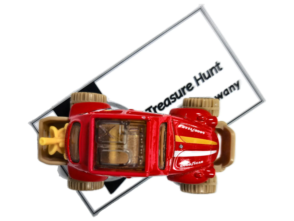 Buggy VOLKSWAGEN BAJA BUG Hot Wheels 2021 Czerwony 1:53 TH Treasure Hunt – zdjęcie 8