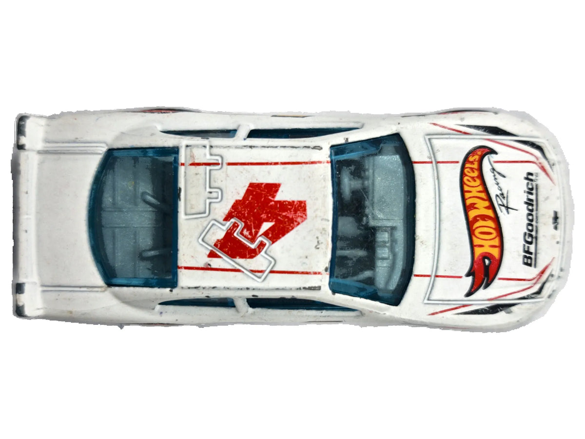 '10 Chevy Impala Hot Wheels 2010 Biały 1:64 Race Car – zdjęcie 8
