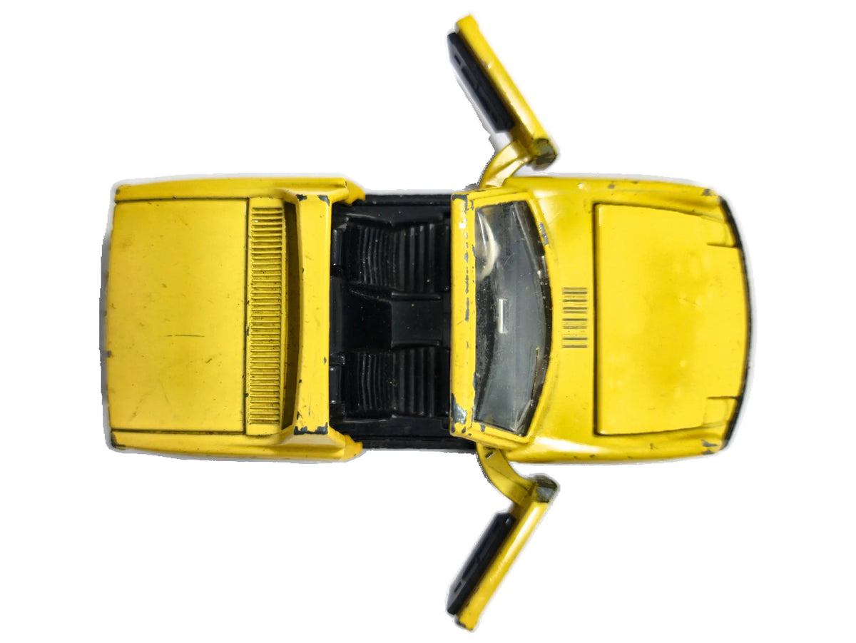 V/W PORSCHE 914 CABRIO Dinky Toys '70 Żółty 1:43 Made in England – zdjęcie 8