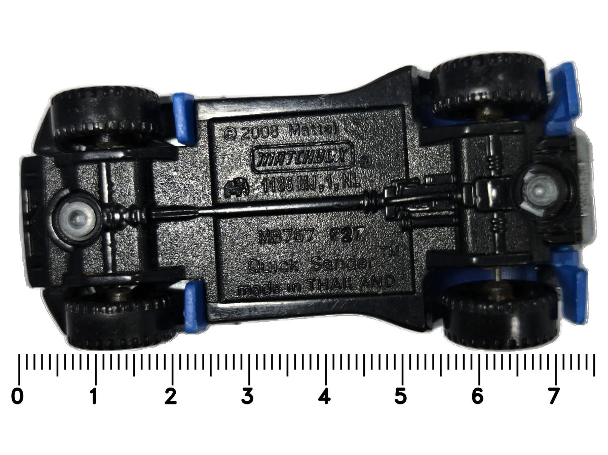 Quick Sander Matchbox 2008 1:64 Srebrny Off-Road – zdjęcie 7