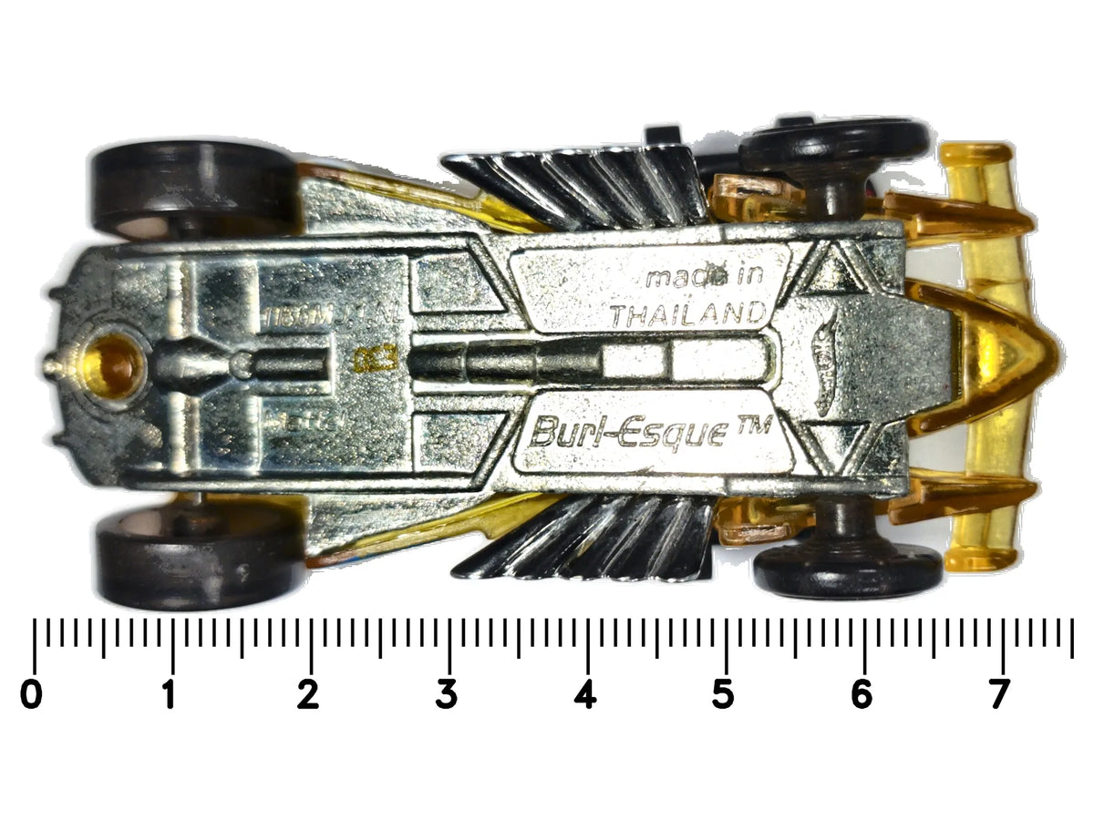 BURL-ESQUE, Hot Wheels 2012, Die cast, Żółty Przeźroczysty, 1:64, Resoraki – zdjęcie 7