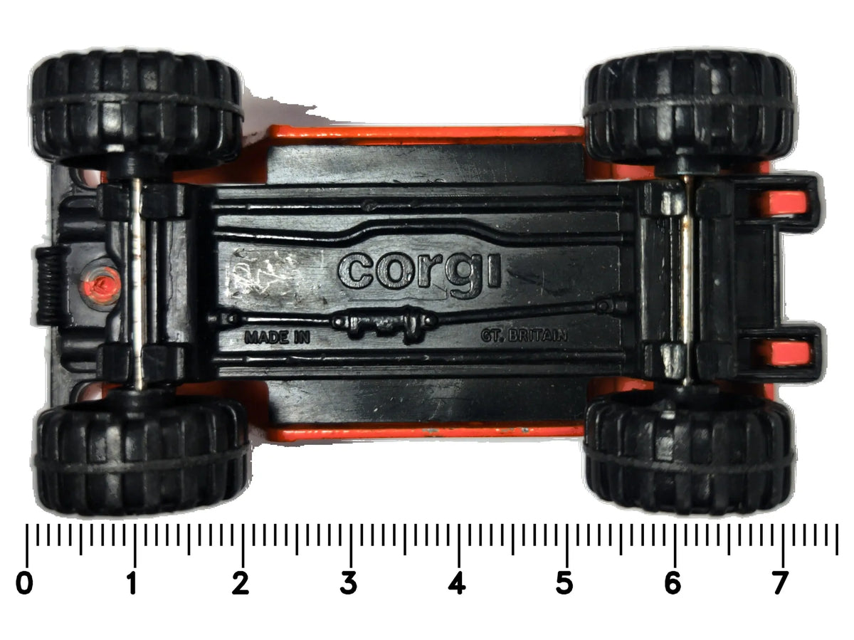 JEEP WRANGLER, Corgi, Made in Gt Britain, Die cast Pomarańcz 1:64, Resoraki – zdjęcie 7