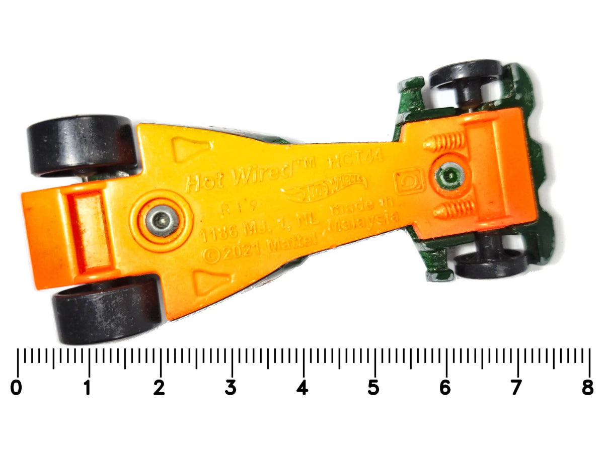 Hot Wired Hot Wheels 2021 Mainline 1:64 Zielony Wyścig – zdjęcie 7