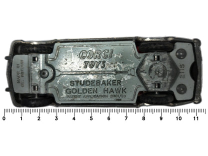 Studebaker Golden Hawk Corgi 1959 Złoty 1:43 Made in Gt Britain – zdjęcie 7