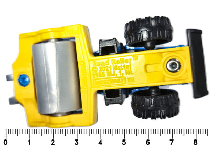 Road Roller Matchbox 2021 1:64 Walec drogowy Niebieski Budowa – zdjęcie 7