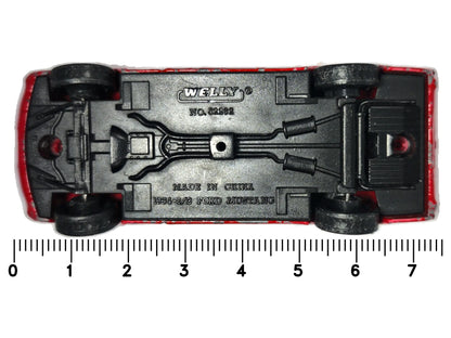 1964-1/2 FORD MUSTANG, Welly, Die cast NO 52262, Czerwony, 1:60, Resoraki – zdjęcie 7