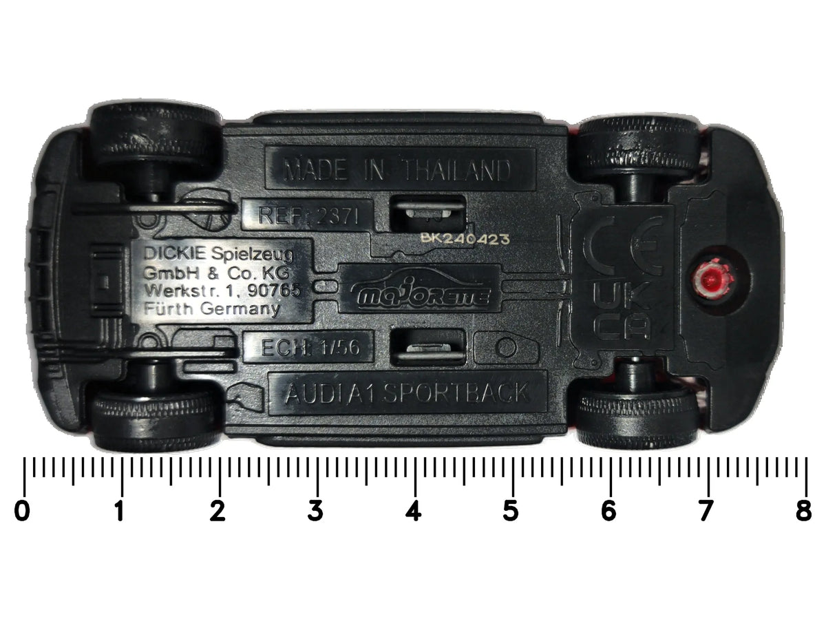 AUDI A1 SPORTBACK, Majorette, Die cast REF:2371, Czerwony, 1:56, Resoraki – zdjęcie 7