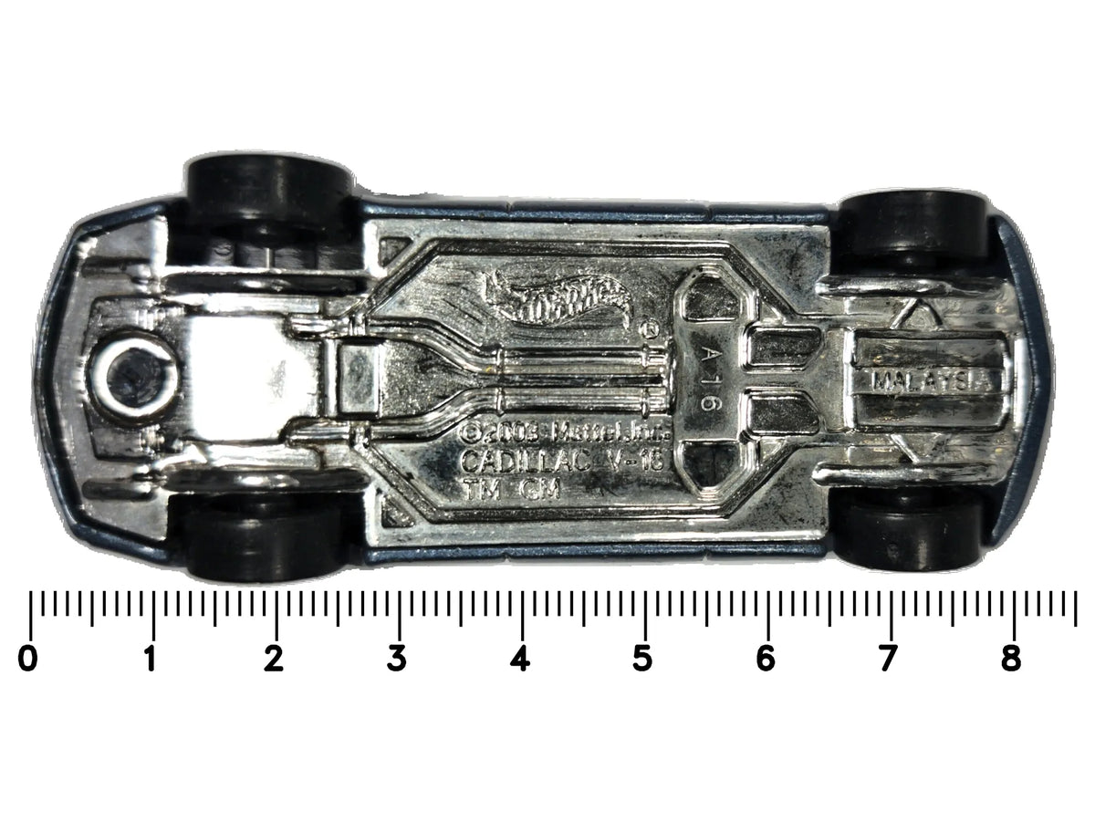 Cadillac V-16 Hot Wheels 2005 Niebieski 1:64 – zdjęcie 7