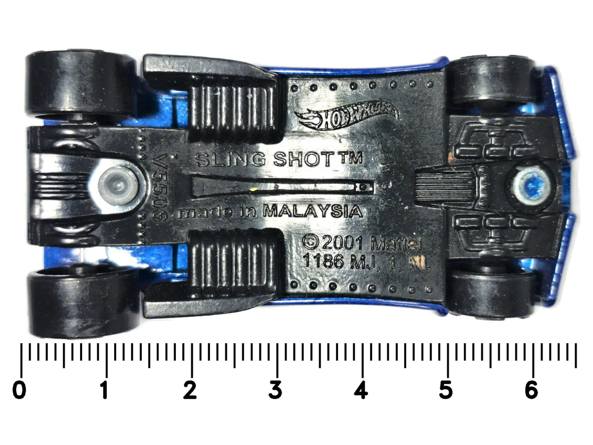 Sling Shot Hot Wheels 2001 Niebieski 1:64 – zdjęcie 7
