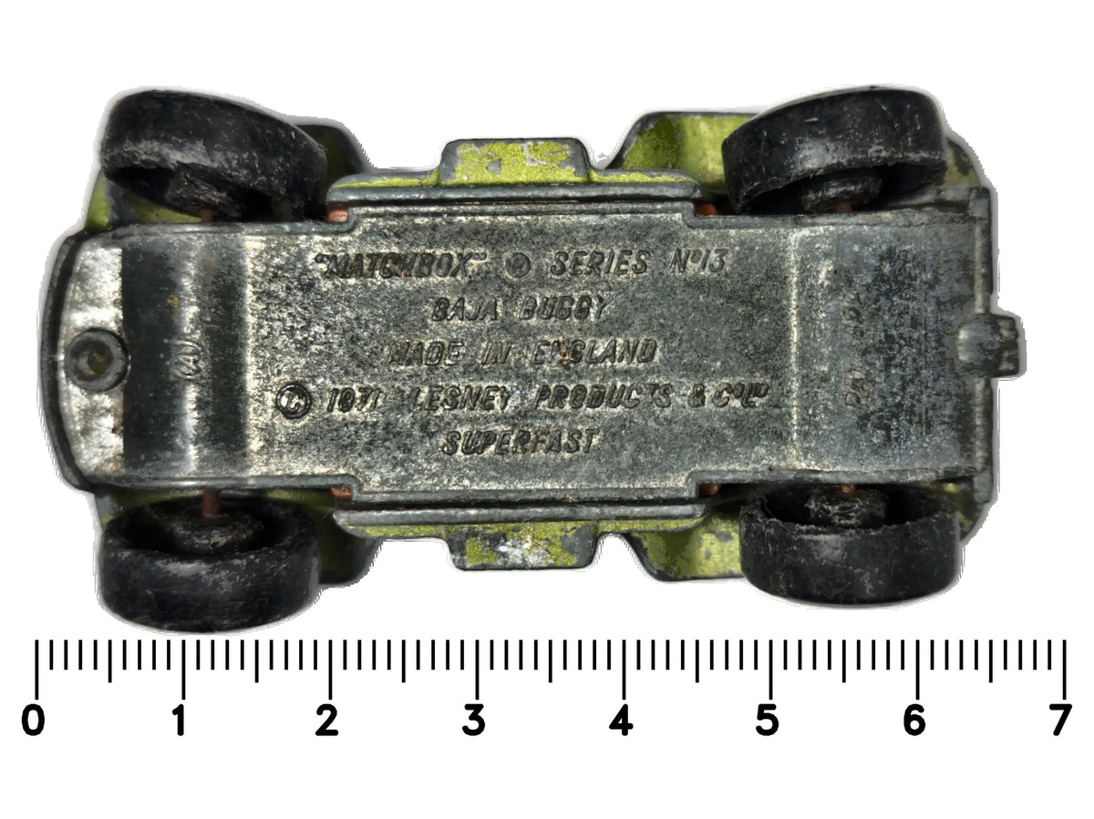 BAJA BUGGY Matchbox 1971 Made in England NO.13 Zielony 1:64 – zdjęcie 7