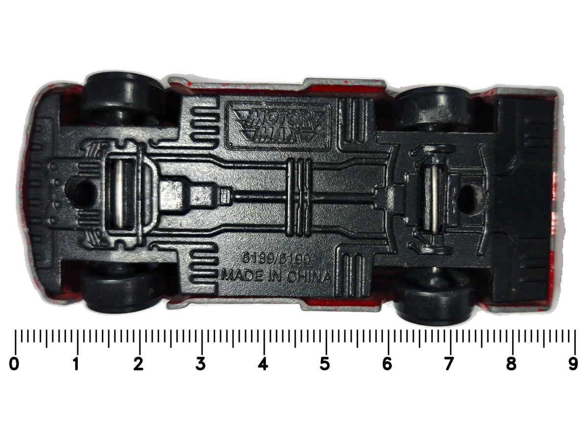 FIRE TRUCK (Straż pożarna) Motor Max, Die cast 6189/6190, Czerwony, 1:64 – zdjęcie 7