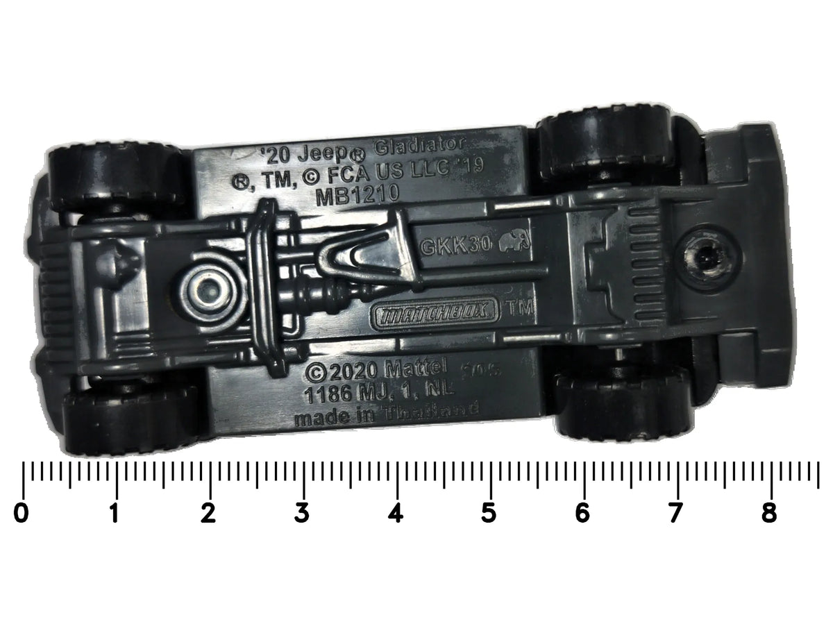 Jeep Gladiator Matchbox 2020 Mainline 1:66 Pickup Czarny Terenówka – zdjęcie 7