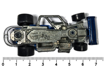 Super Modified Hot Wheels 1997 1:64 4 Luzak Niebieski 2xMetal – zdjęcie 7
