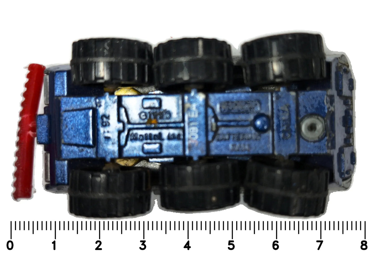 Battering Ram Hot Wheels 1992 1:64 POLICE Luzak Srebrny Policja – zdjęcie 7