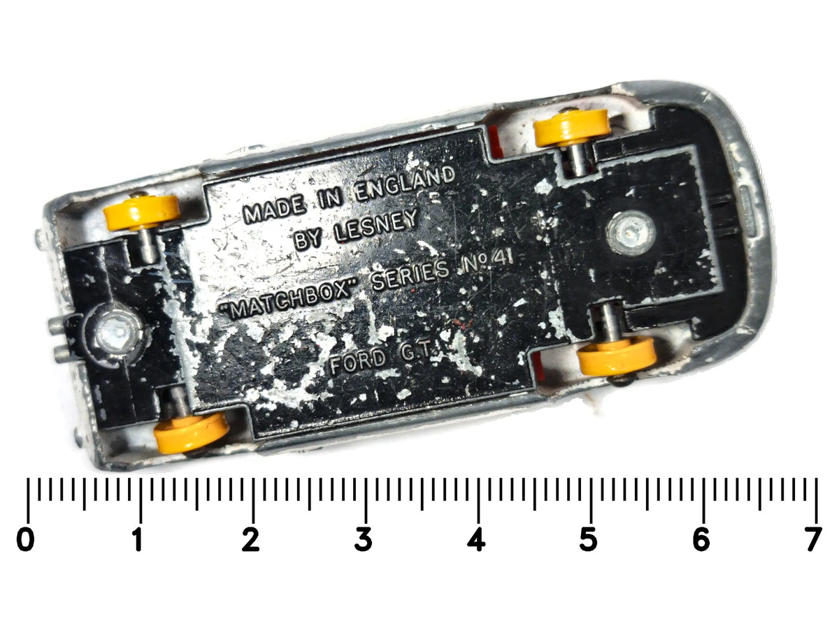 Ford G.T. Matchbox Series Matchbox Biały 1:65 Made in England – zdjęcie 7