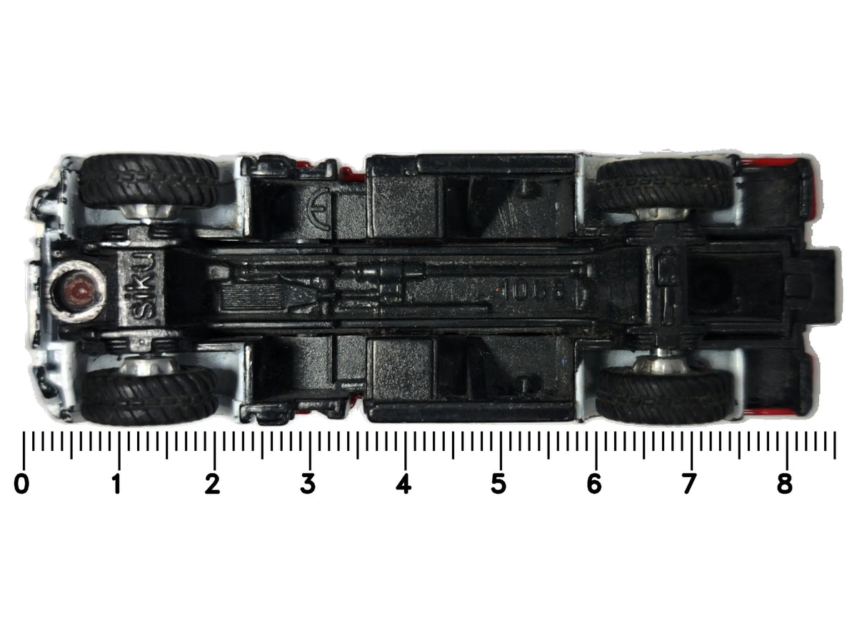 MERCEDES UNIMOG RESCUE TRUCK, Siku, Die cast 1050, Czerwony, 1:87, Resoraki – zdjęcie 7
