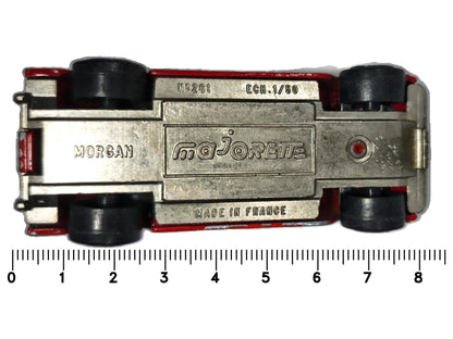 MORGAN, Majorette, Made in France, Die cast NO.261 Czerwony, 1:50, Resoraki – zdjęcie 7
