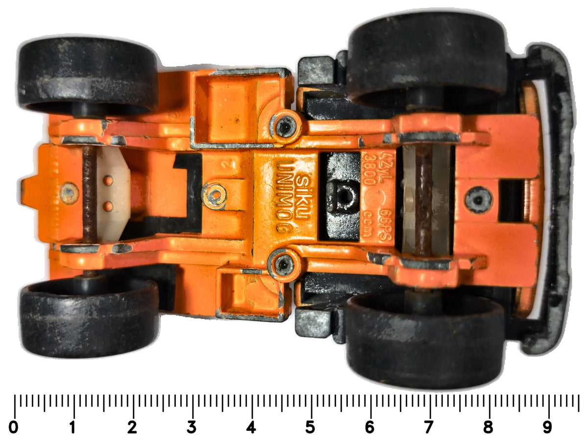 MERCEDES-BENZ UNIMOG, Siku, Die cast 3800, Pomarańczowy, 1:51, Resoraki – zdjęcie 7