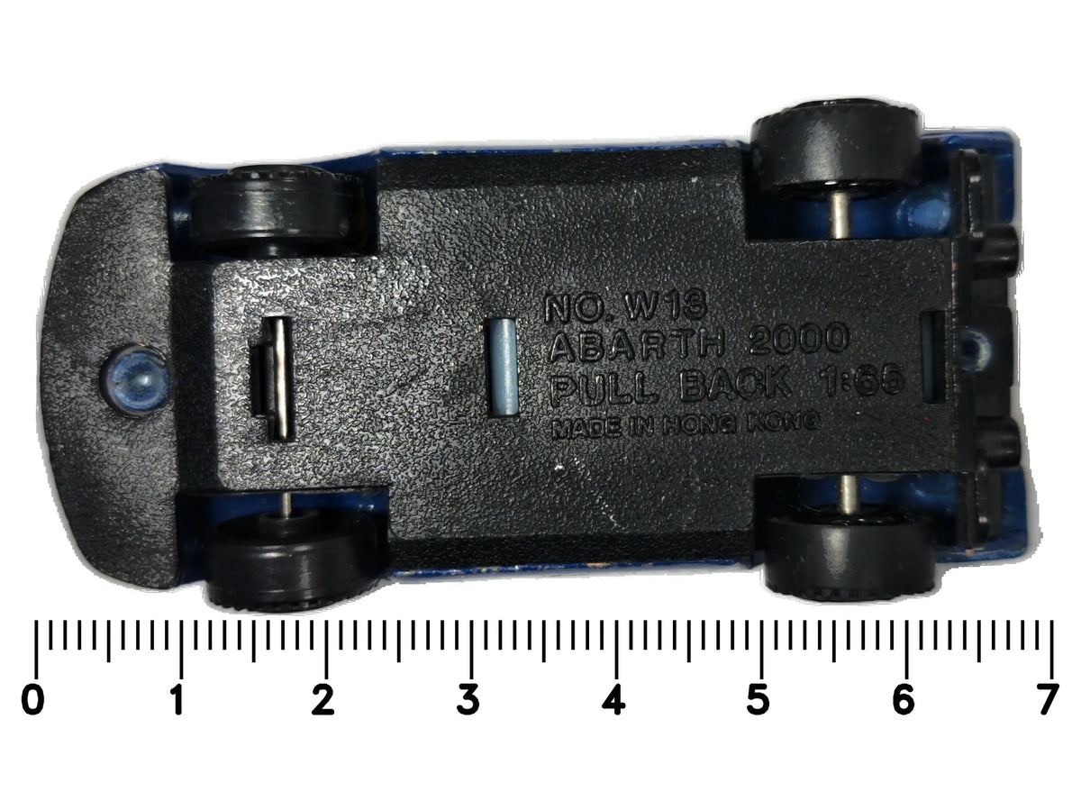 Abarth 2000 Zylmex Niebieski 1:65 Pull Back – zdjęcie 7