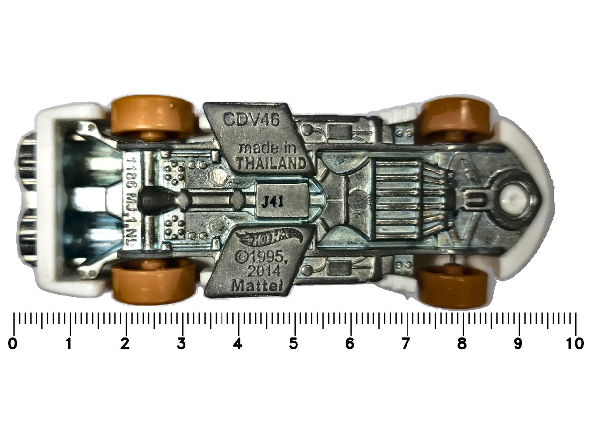 POWER ROCKET, Hot Wheels 2014, Die cast CDV46, Biały, 1:64, Resoraki – zdjęcie 7