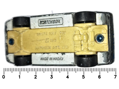 TOYOTA MR2 Lasers Matchbox 1986 Niebieski 1:56 Made in Macau – zdjęcie 7