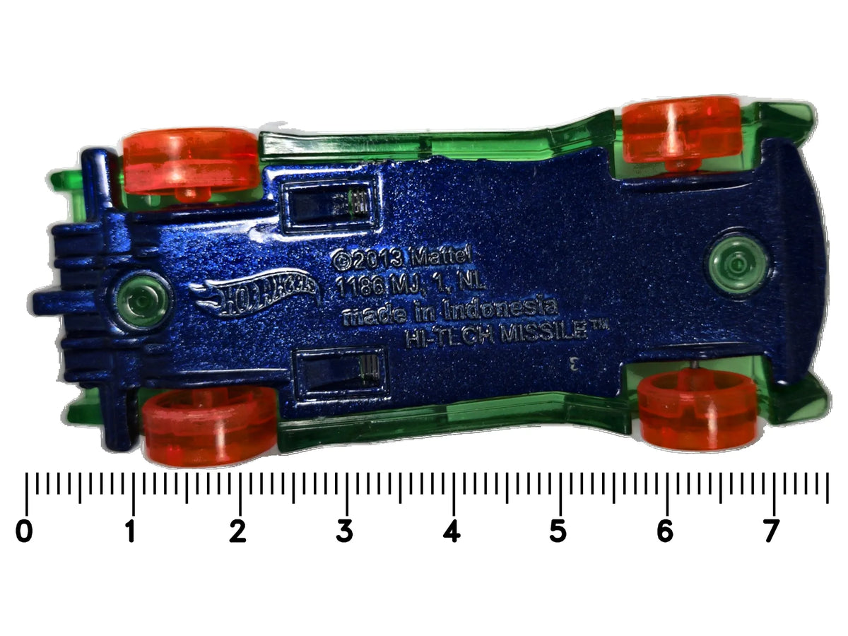 Hi-Tech Missile Hot Wheels 2013 1:64 Luzak Zielony – zdjęcie 7