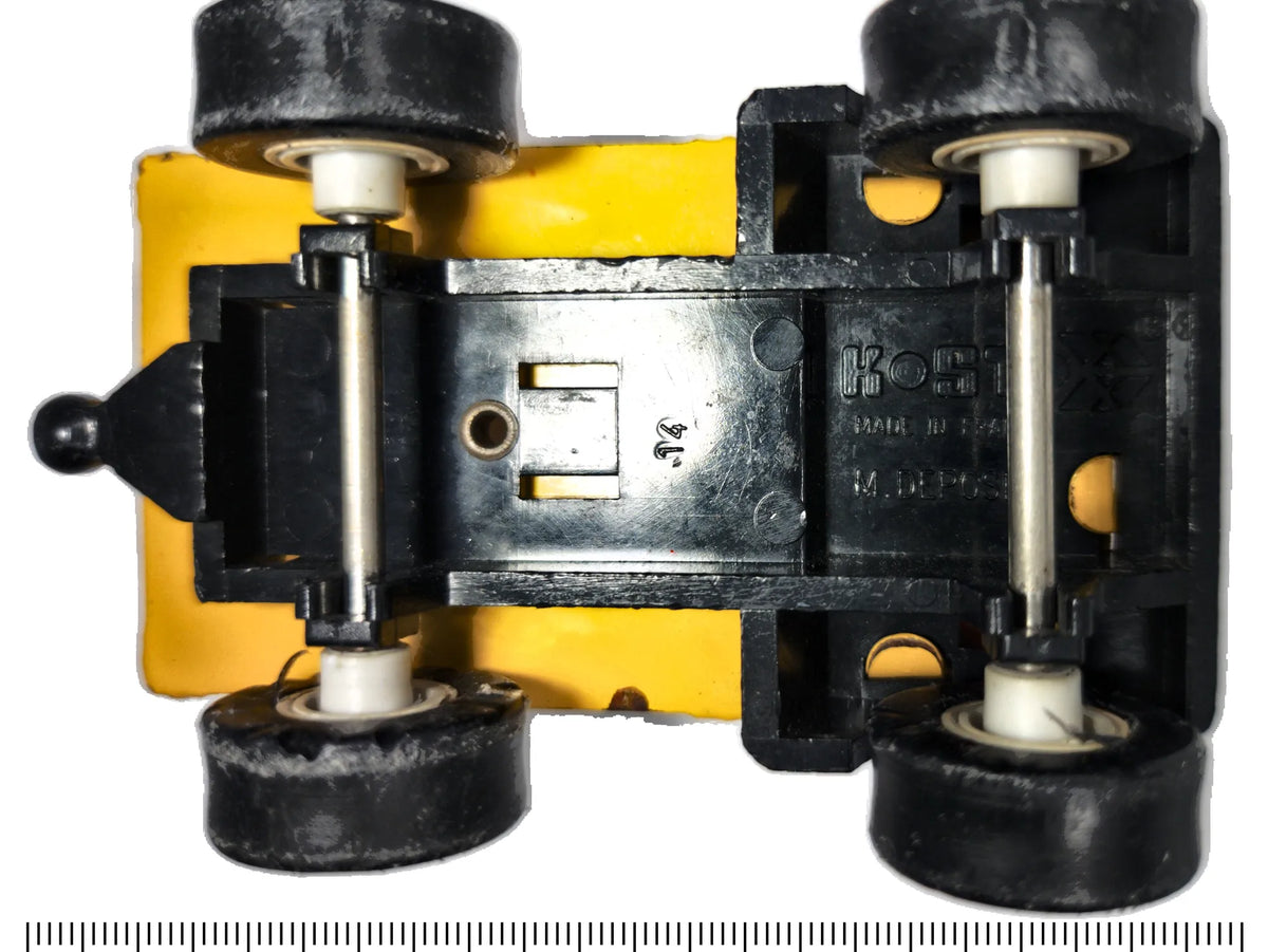 ZABYTKOWY BLASZAK WYWROTKA, Kosto 1970, Made in France, Żółty, 1:43 – zdjęcie 7
