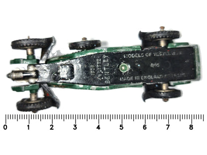 1929 4,5 litre Bentley Matchbox 1962 Zielony 1:55 Made in England 4 5 – zdjęcie 7