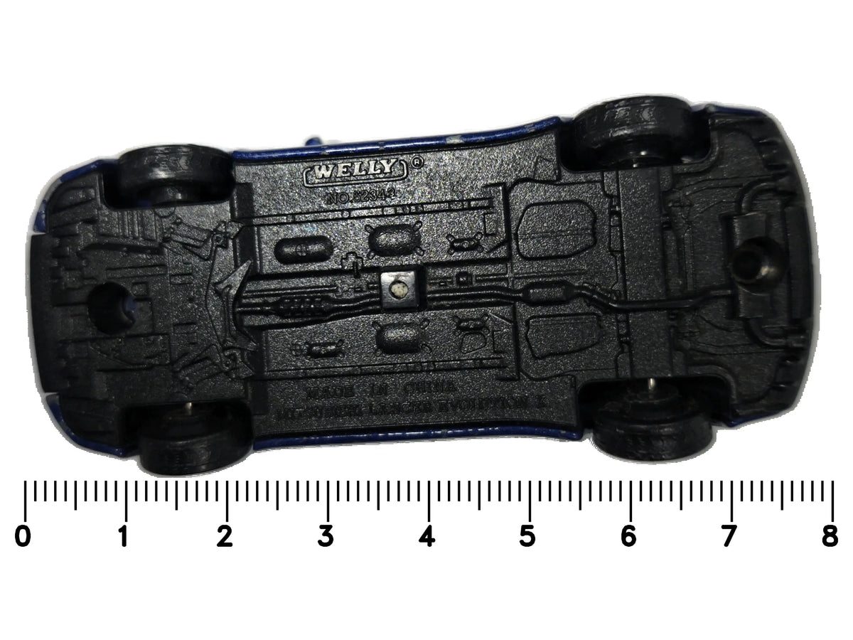 Mitsubishi Lancer Evolution IX Welly 1:58 Luzak Niebieski – zdjęcie 7