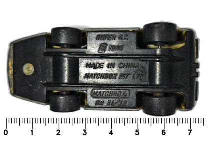SUPER G.T., Matchbox 1985, Vintage Die cast BP 31/32, Szary, 1:64, Resoraki – zdjęcie 7