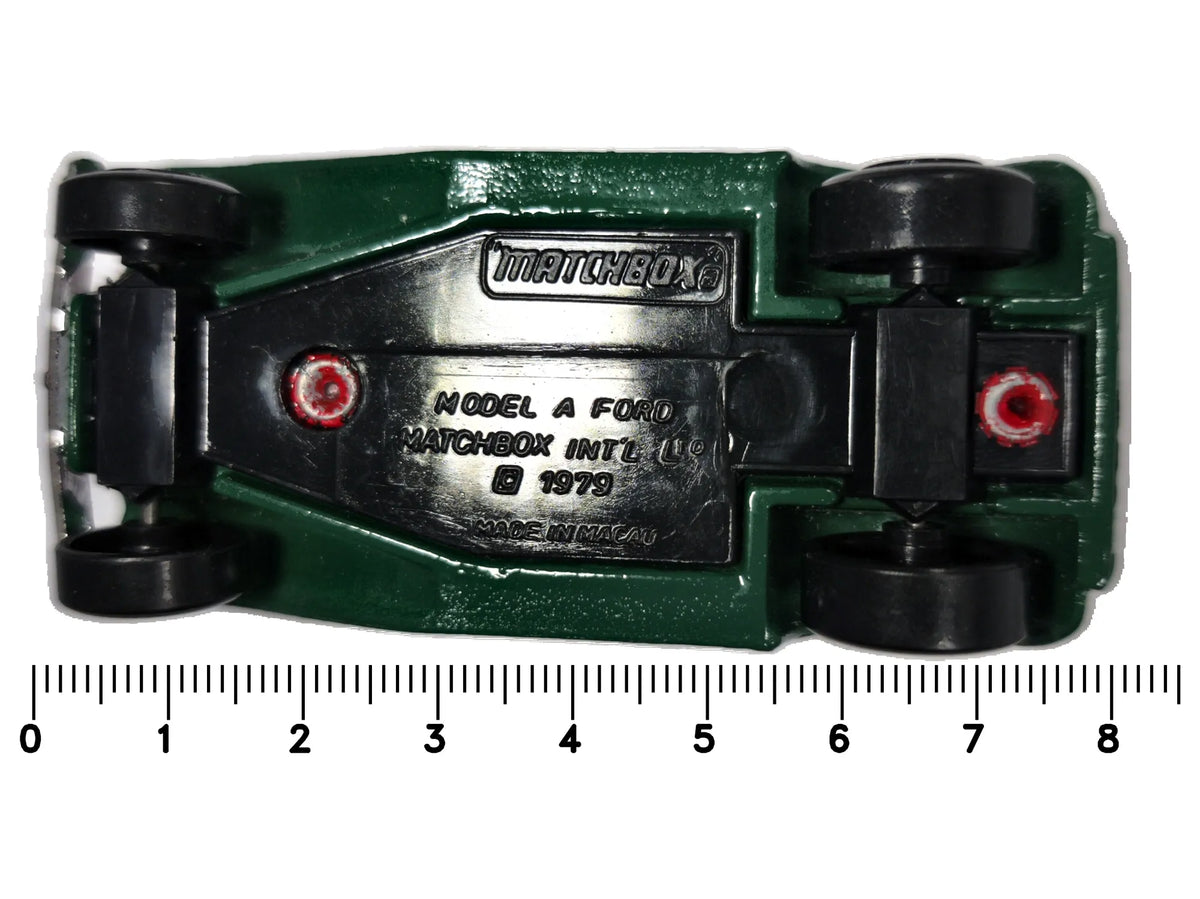 MODEL A FORD Matchbox 1979 Czerwony 1:48 Made in Macau – zdjęcie 7