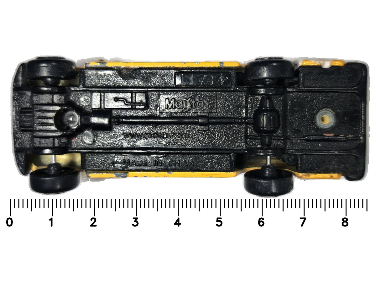 SCHOOL BUS Wersja PSZCZÓŁKA MAJA, Maisto, Die cast 73, Żółty 1:64, Resoraki – zdjęcie 7