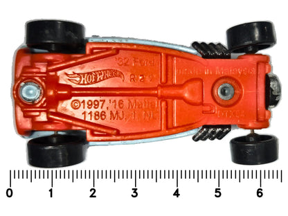 '32 FORD, GULF, Hot Wheels 1997-2016, Die cast DTX64 Błękitny 1:64 Resoraki – zdjęcie 7