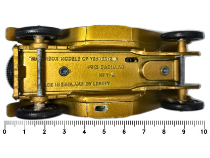 1913 Cadillac Models of Yeasteryear Matchbox Złoty 1:43 Made in England – zdjęcie 7