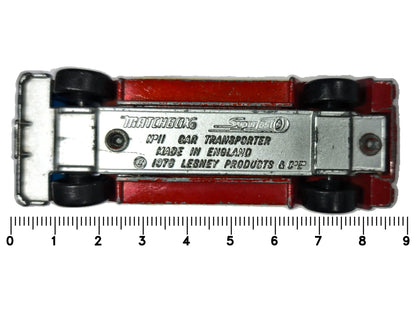 BEDFORD SUPERFAST CAR TRANSPORTER, Matchbox 1976, NO.11, Czerwony, 1:76 – zdjęcie 7
