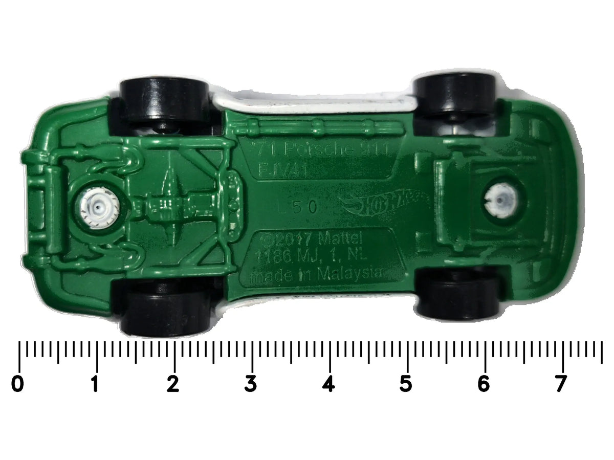 Porsche 911 Hot Wheels 2017 1:64 POLIZEI Luzak Biały Policja – zdjęcie 7