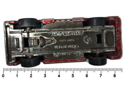 Fire-Eater Straż pożarna Hot Wheels 1976 Czerwony 1:87 2xMetal – zdjęcie 7