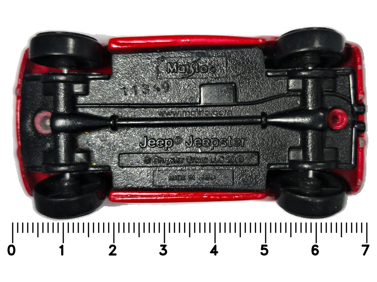 Jeep Jeepster Maisto 2009 Czerwony 1:64 – zdjęcie 7