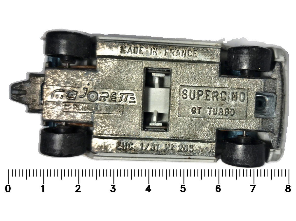 SUPERCINQ GT TURBO, Majorette 1980, France, 205, Metaliczny, 1:51, Resoraki – zdjęcie 7