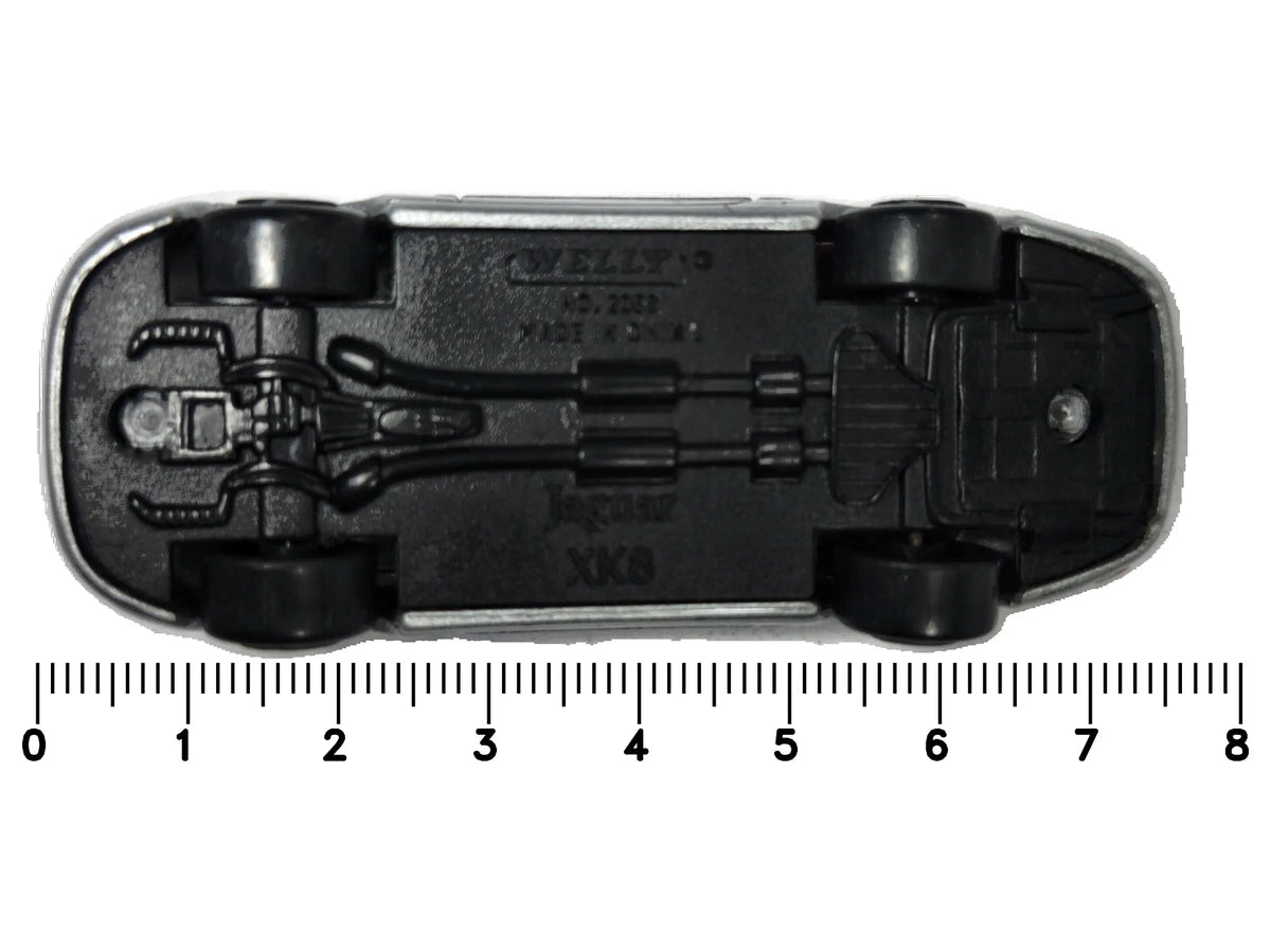 Jaguar XK8 Welly 1:64 Luzak Srebrny – zdjęcie 7