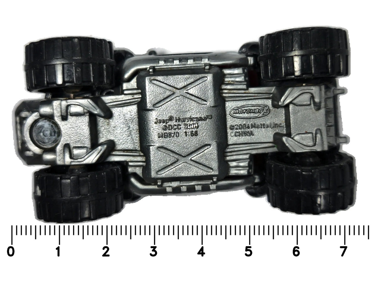 Jeep Hurricane Matchbox 2004 Czarny 1:58 – zdjęcie 7