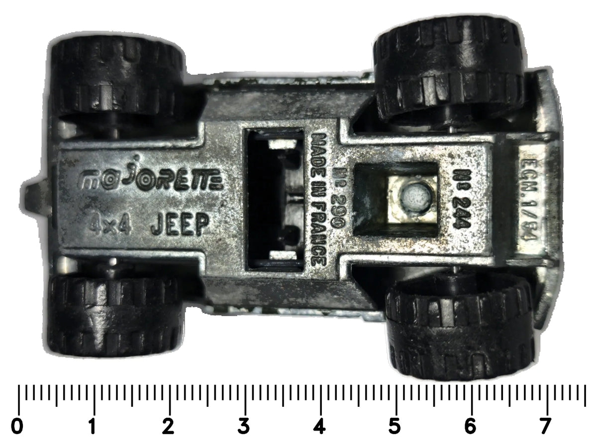 4X4 JEEP, CAMEL, Majorette, Made in France, NO.290, Zielony, 1:64, Resoraki – zdjęcie 7