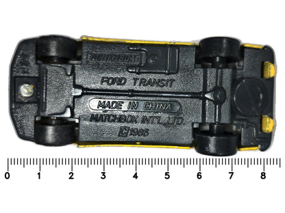 FORD TRANSIT, Matchbox 1986, Die cast, Żółty, 1:54, Resoraki – zdjęcie 7