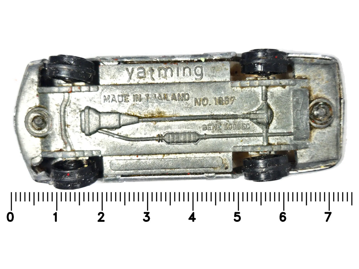 MERCEDES-BENZ 500 SEC, Yatming, Die cast NO.1087, Srebrny, 1:64, Resoraki – zdjęcie 7