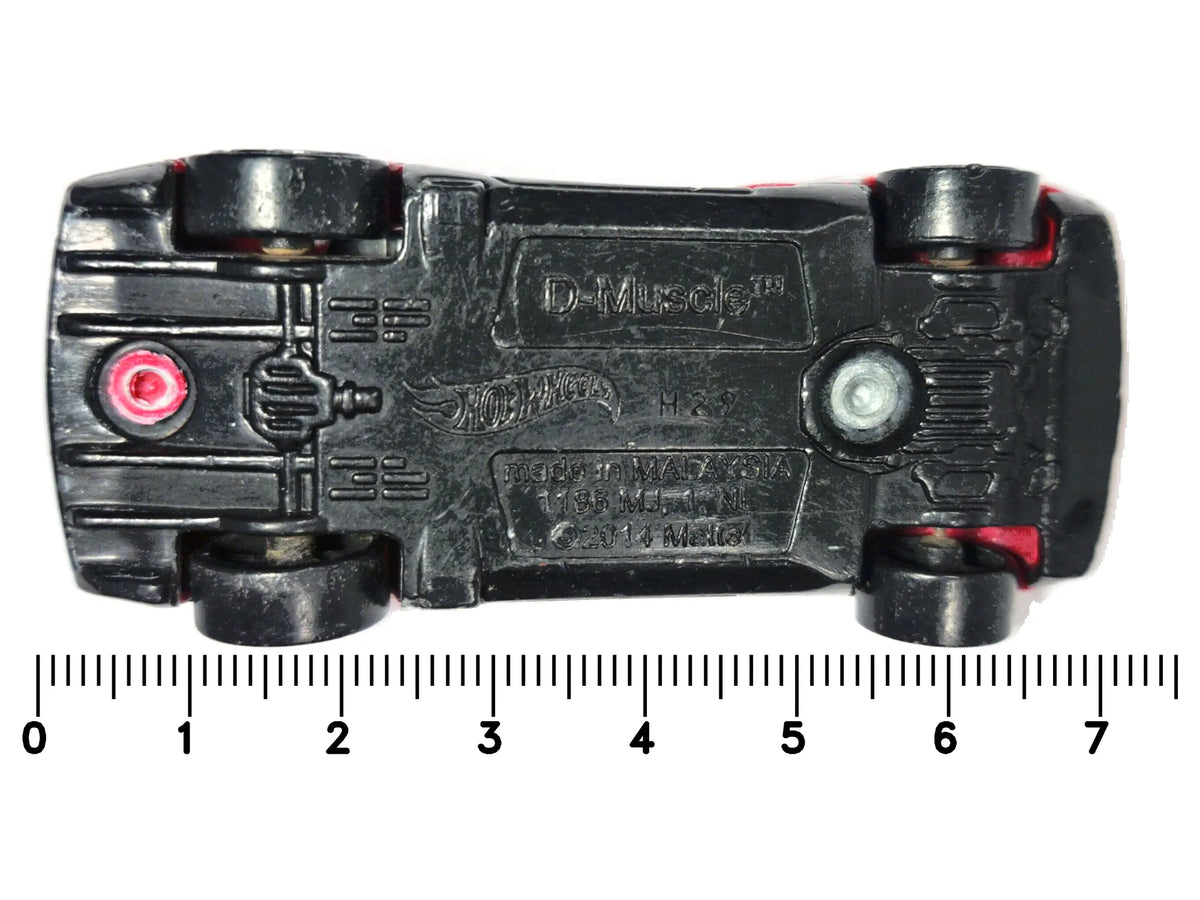 D-MUSCLE / CROWER Hot Wheels 2014 Czerwony 1:64 – zdjęcie 7