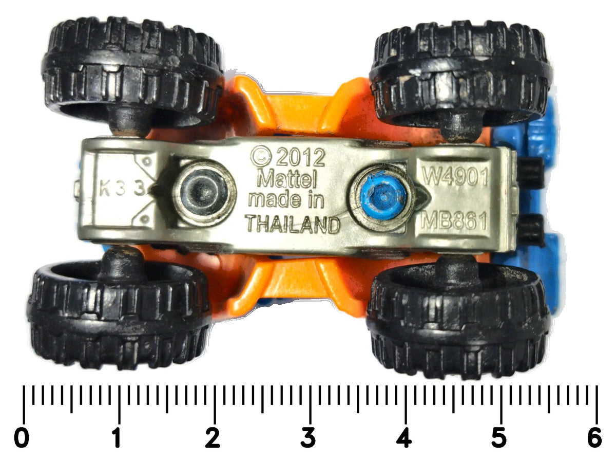 ATV (ALL-TERRAIN VEHICLE), Matchbox 2012, Die cast W4901, Pomarańczowy 1:64 – zdjęcie 7
