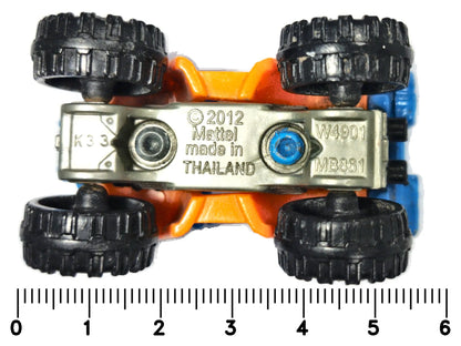ATV (ALL-TERRAIN VEHICLE), Matchbox 2012, Die cast W4901, Pomarańczowy 1:64 – zdjęcie 7