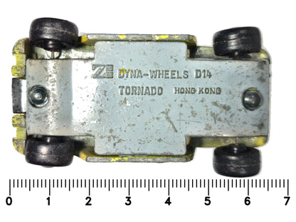 TORNADO, Dyna-Wheels (ZEE Zylmex), Vintage Die cast D14 Żółty 1:64 Resoraki – zdjęcie 7