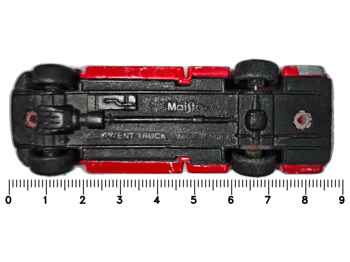 EQUIPMENT TRUCK, Straż pożarna, Maisto, Die cast, Czerwony, 1:64, Resoraki – zdjęcie 7
